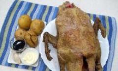 Утка, фаршированная картофелем Одноклассники фаршированная утка с грибами и картошкой